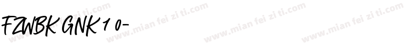 FZWBK GNK 1 0字体转换